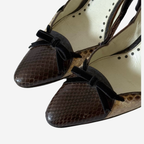 Yves Saint Laurent Multicolour Python Heels 37.5