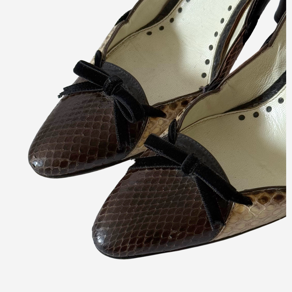 Yves Saint Laurent Multicolour Python Heels 37.5