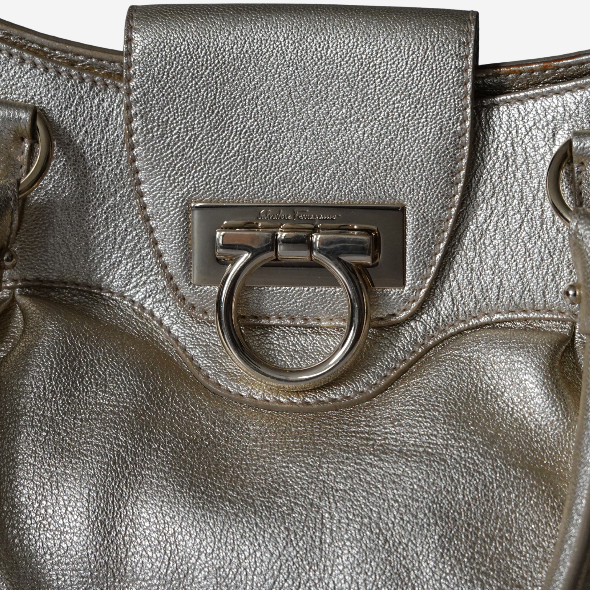 Large Metallic Gancini Marisa Bag