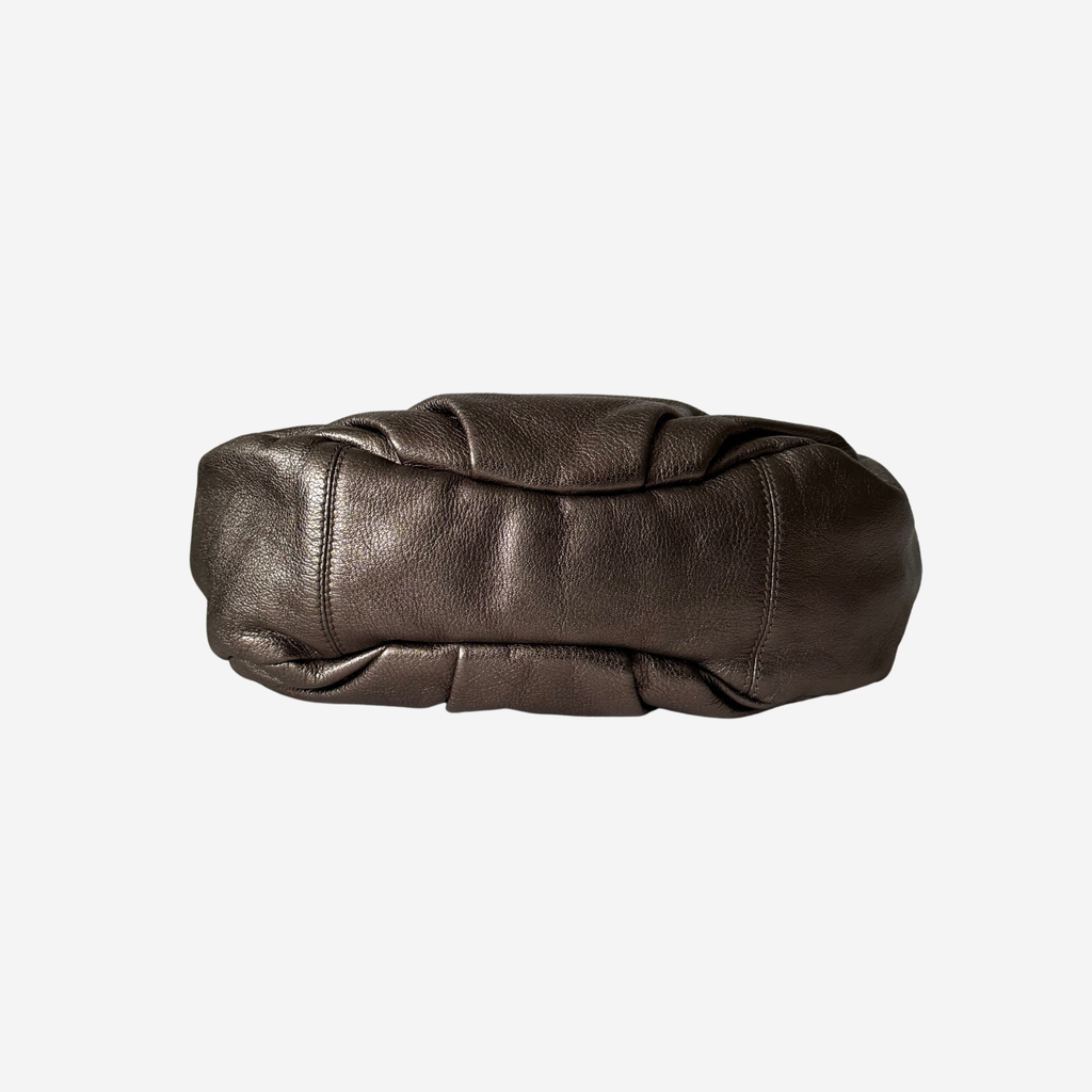 Metallic Top Handle Hobo