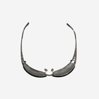 Yves Saint Laurent Rhinestone Shield Sunglasses