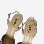 Yves Saint Laurent Plaid Slingback Heels