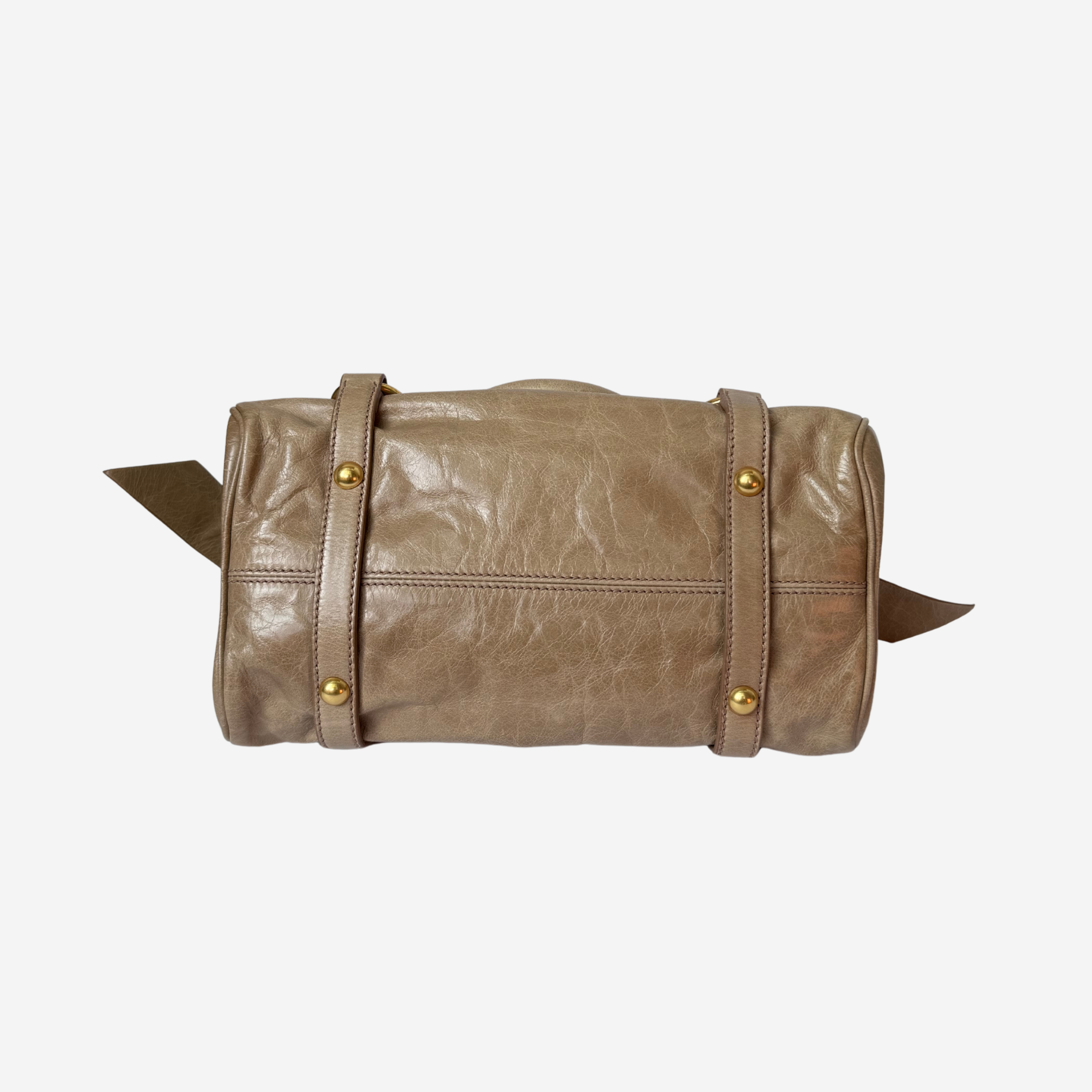 Vitello Lux Bow Satchel