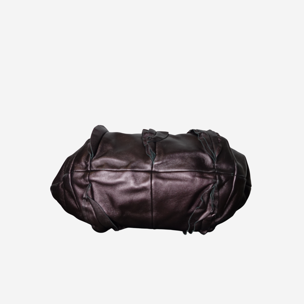 Nappa Mordore Ruffle Hobo Bag