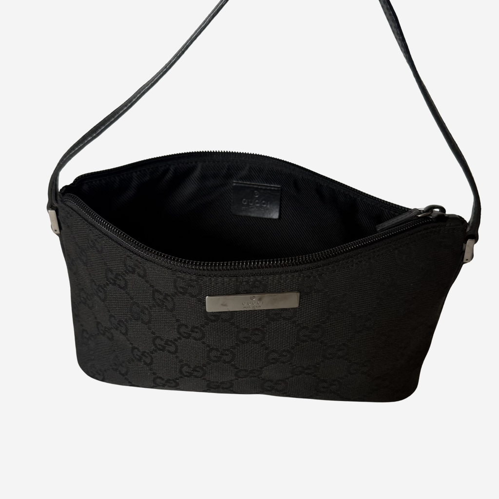 GG Canvas Boat Pochette