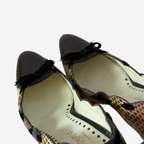 Yves Saint Laurent Multicolour Python Heels 37.5
