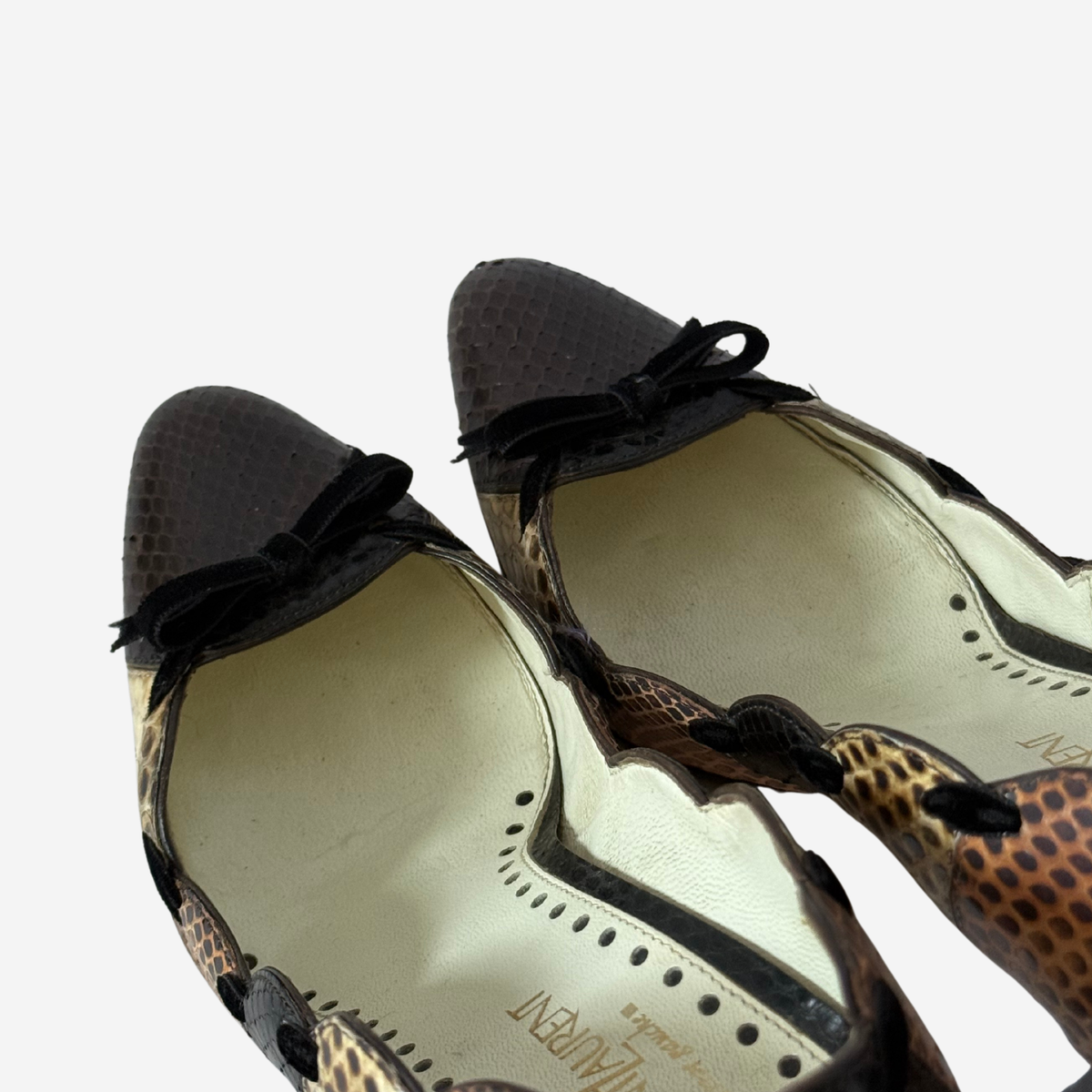 Yves Saint Laurent Multicolour Python Heels 37.5