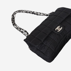 Chanel 2002 Nylon Large Chocolate Bar Flap Bag