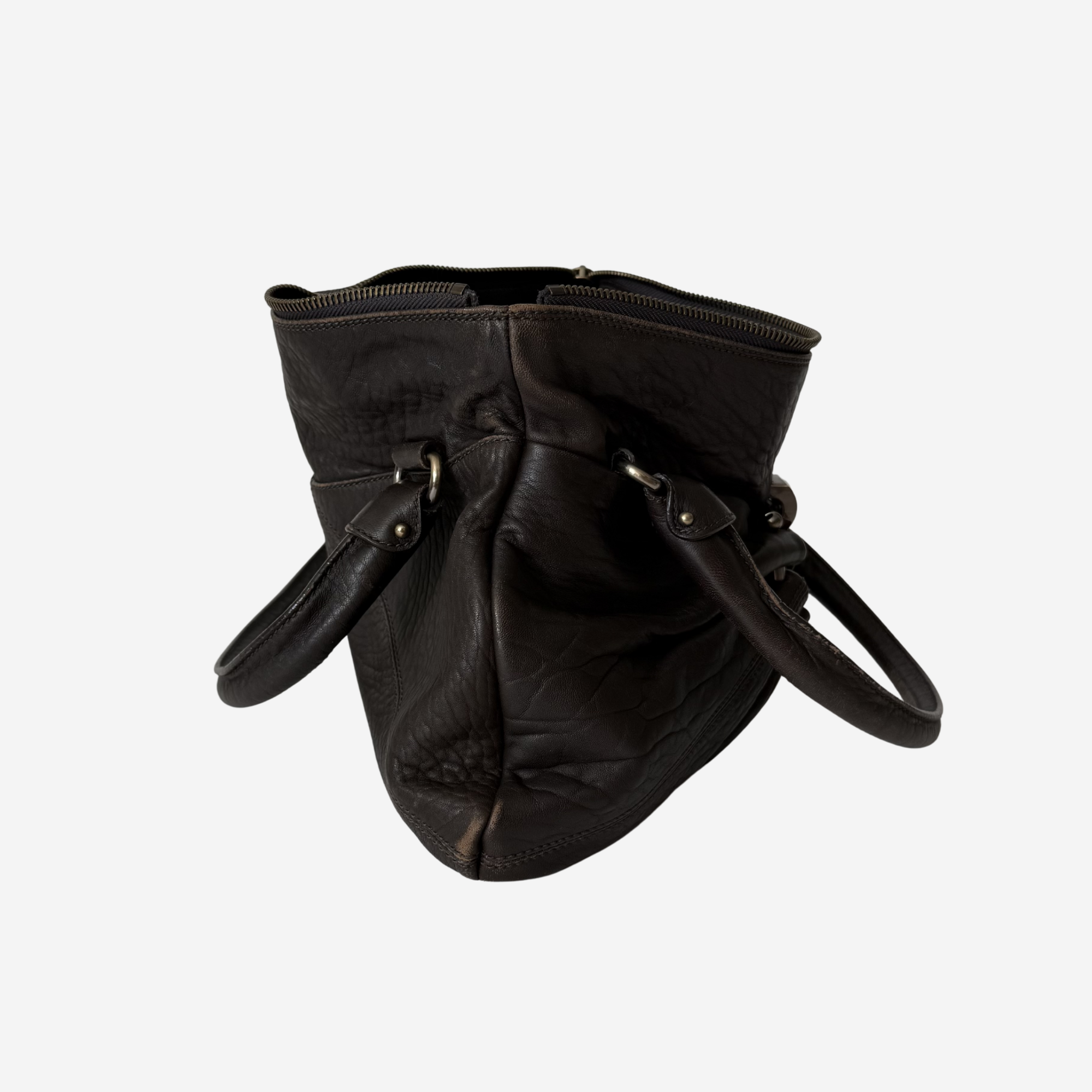 Gancini Leather Bag