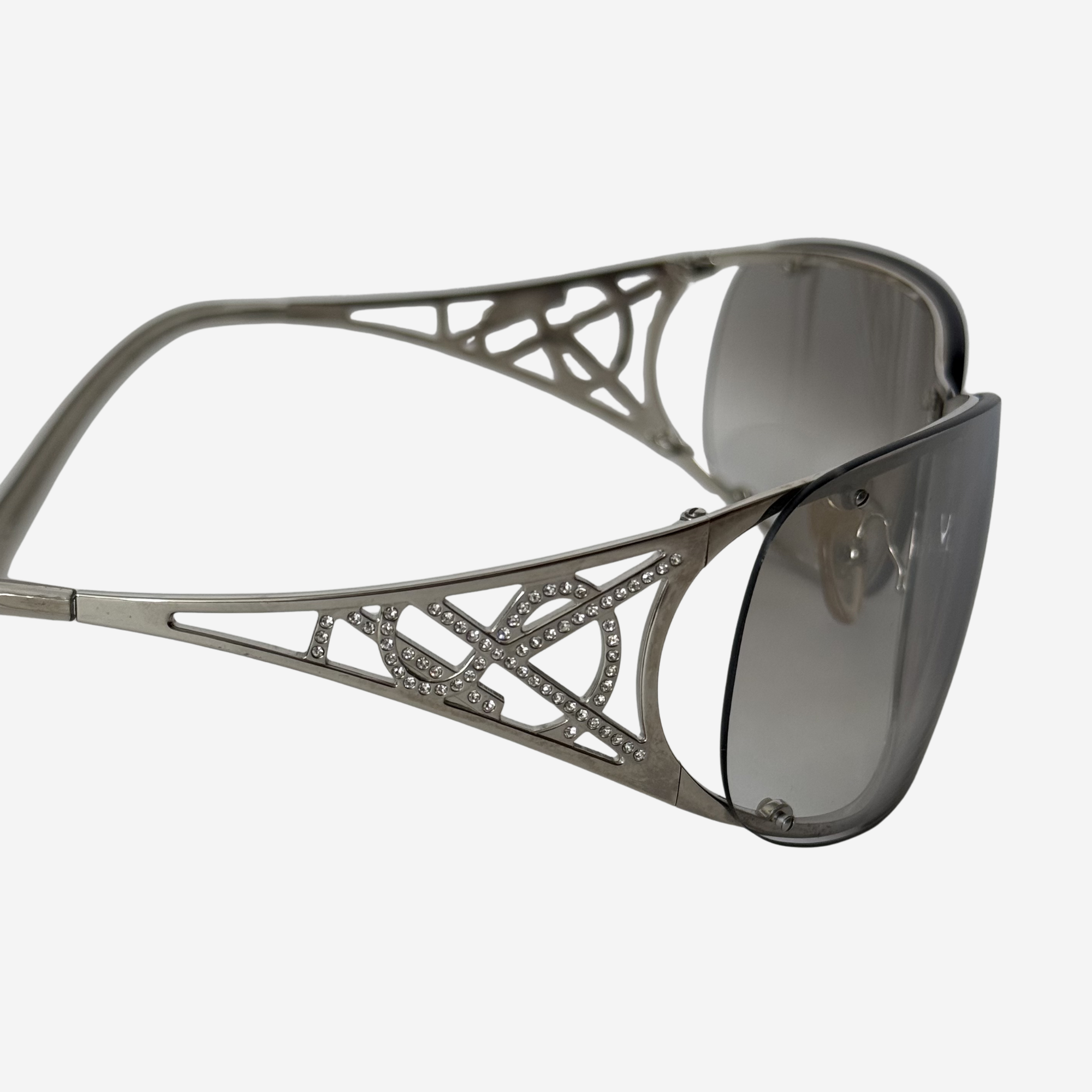 Rhinestone Shield Sunglasses