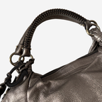 Ferragamo Metallic Top Handle Hobo