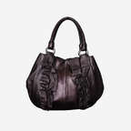 Prada Nappa Mordore Ruffle Hobo Bag