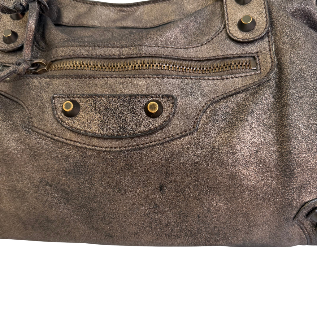 Balenciaga - Metallic Classic City Bag