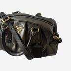 Prada Cervo Antik Metallic Bowler