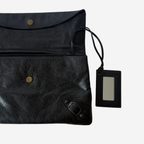 Balenciaga 2012 Black Classic Envelope Clutch