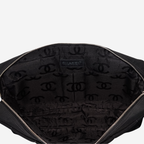 Chanel 2002 Nylon Large Chocolate Bar Flap Bag