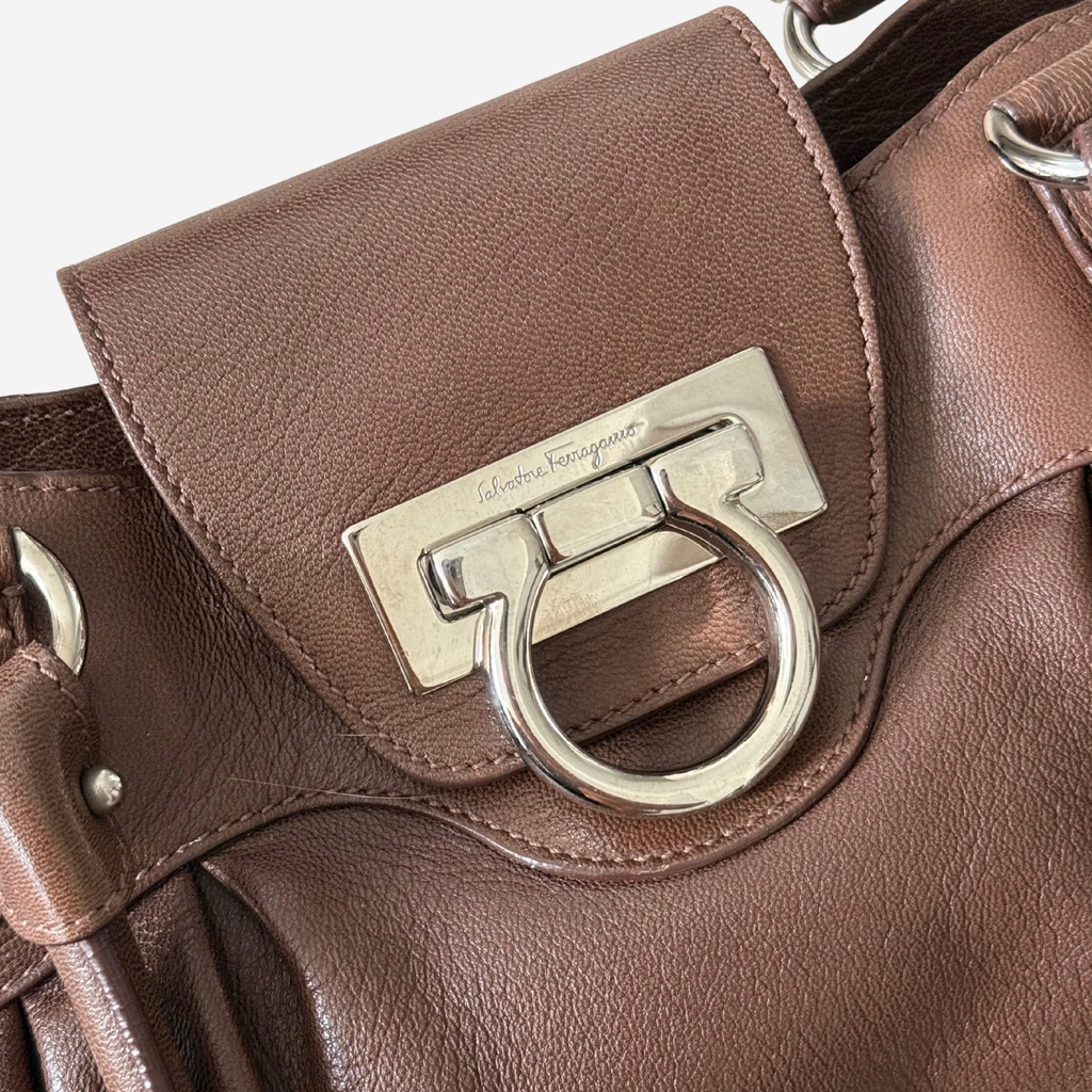 Ferragamo Small Gancini Marisa Shoulder Bag