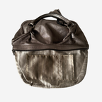 Ferragamo Metallic Top Handle Hobo