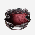 Prada Nappa Mordore Ruffle Hobo Bag