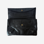 Balenciaga 2012 Black Classic Envelope Clutch