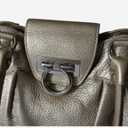 Ferragamo Small Metallic Gancini Marisa Bag