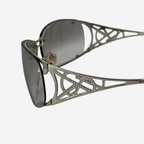 Yves Saint Laurent Rhinestone Shield Sunglasses