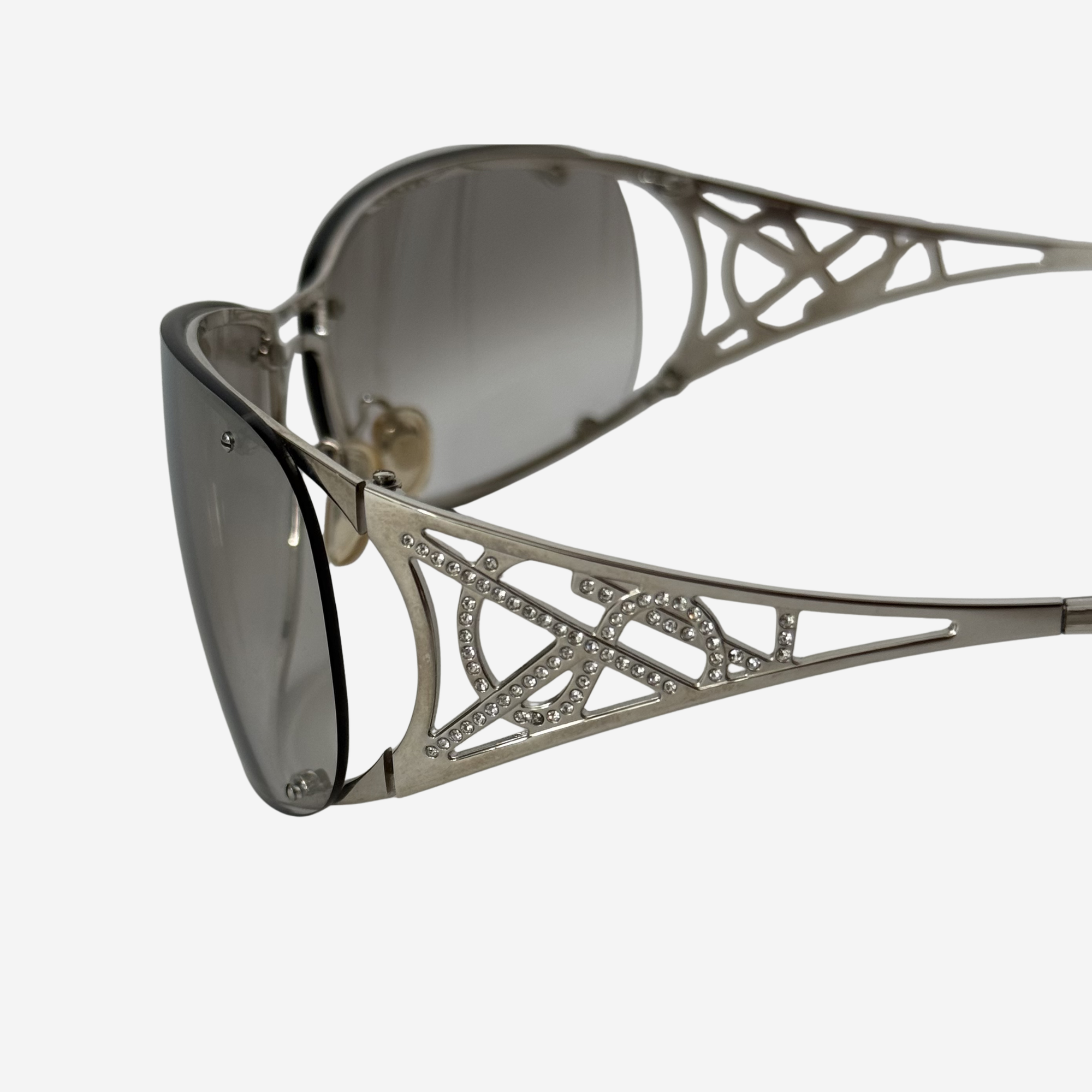 Rhinestone Shield Sunglasses
