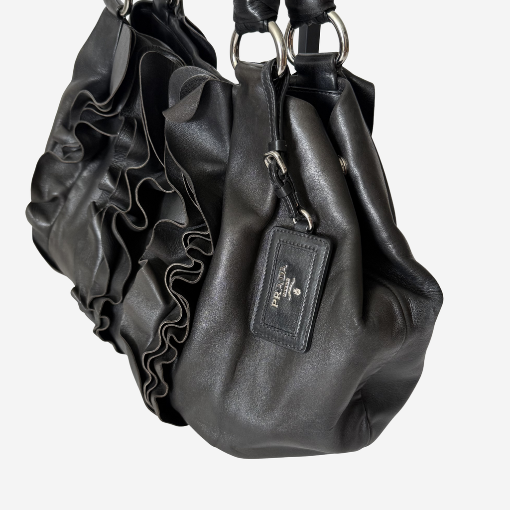 Nappa Mordore Ruffle Hobo