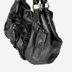 Prada Nappa Mordore Ruffle Hobo