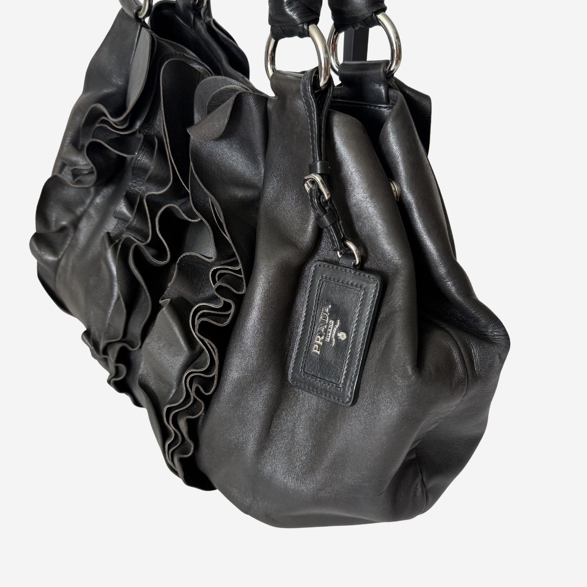 Nappa Mordore Ruffle Hobo