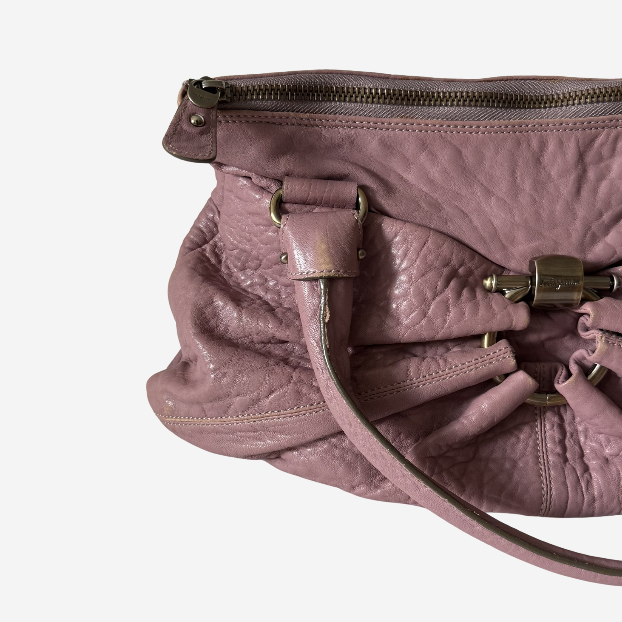 Gancini Leather Bag