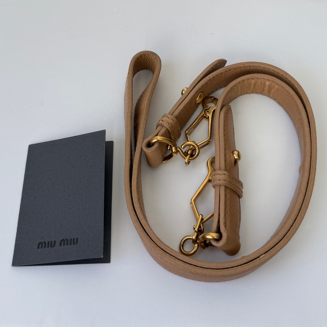 Miu Miu - Vitello Lux Bow Satchel