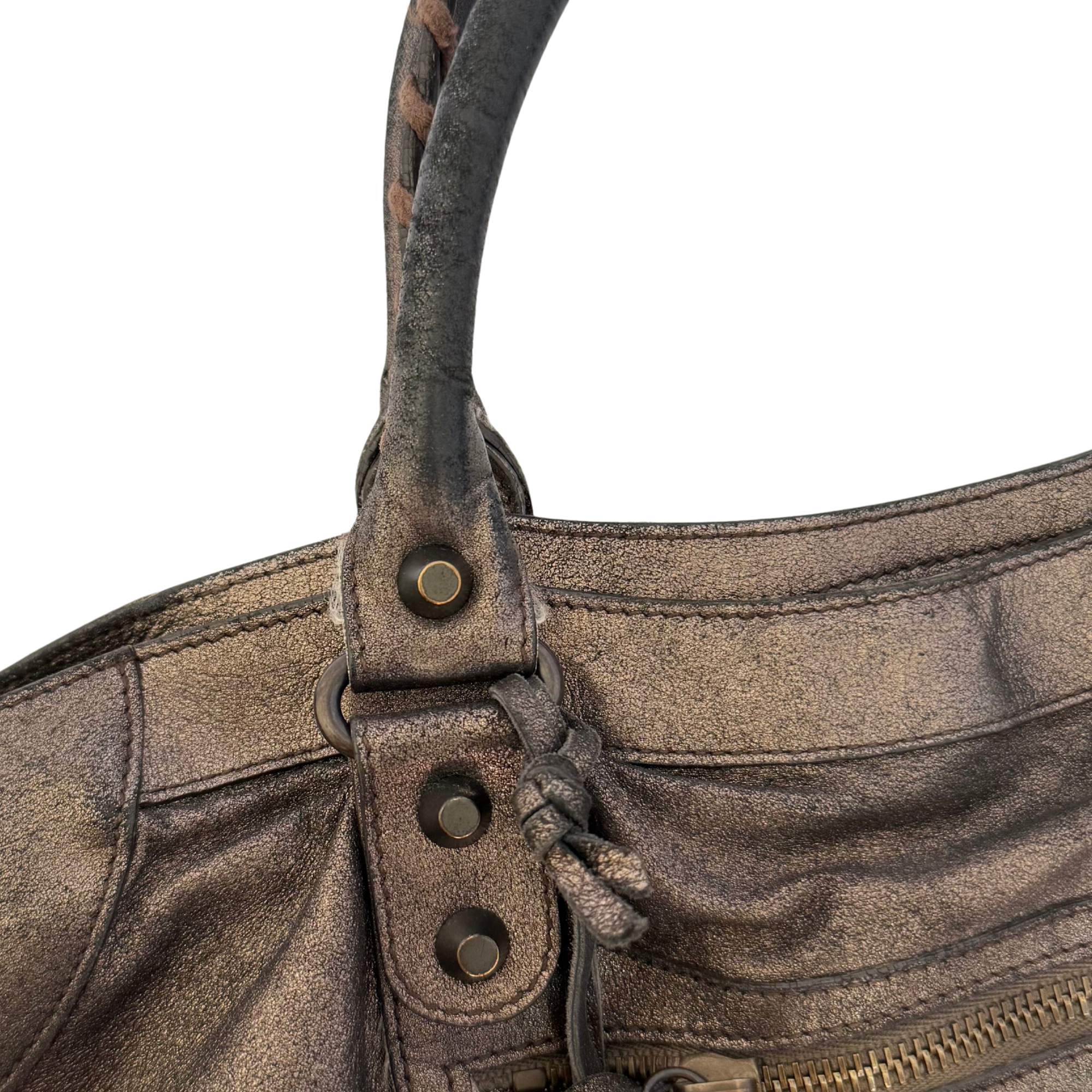 Balenciaga - Metallic Classic City Bag