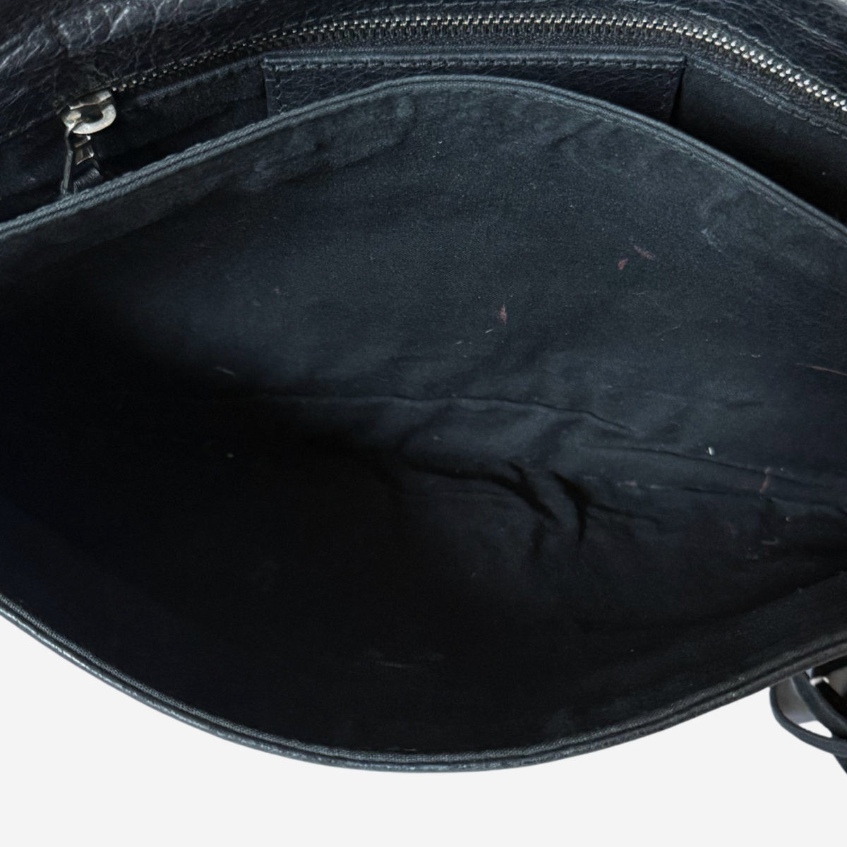 Balenciaga 2012 Black Giant 12 Envelope Clutch