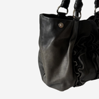 Prada Nappa Mordore Ruffle Hobo