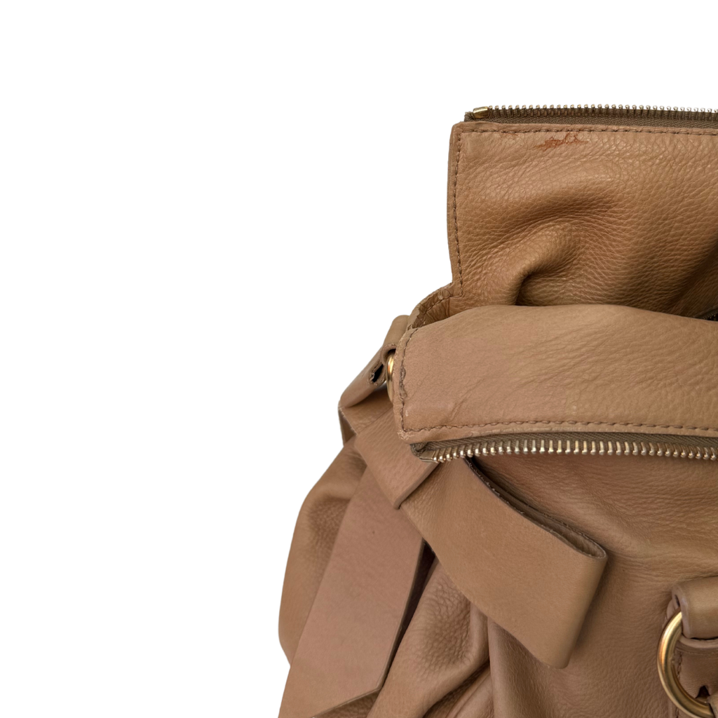 Miu Miu - Vitello Lux Bow Satchel