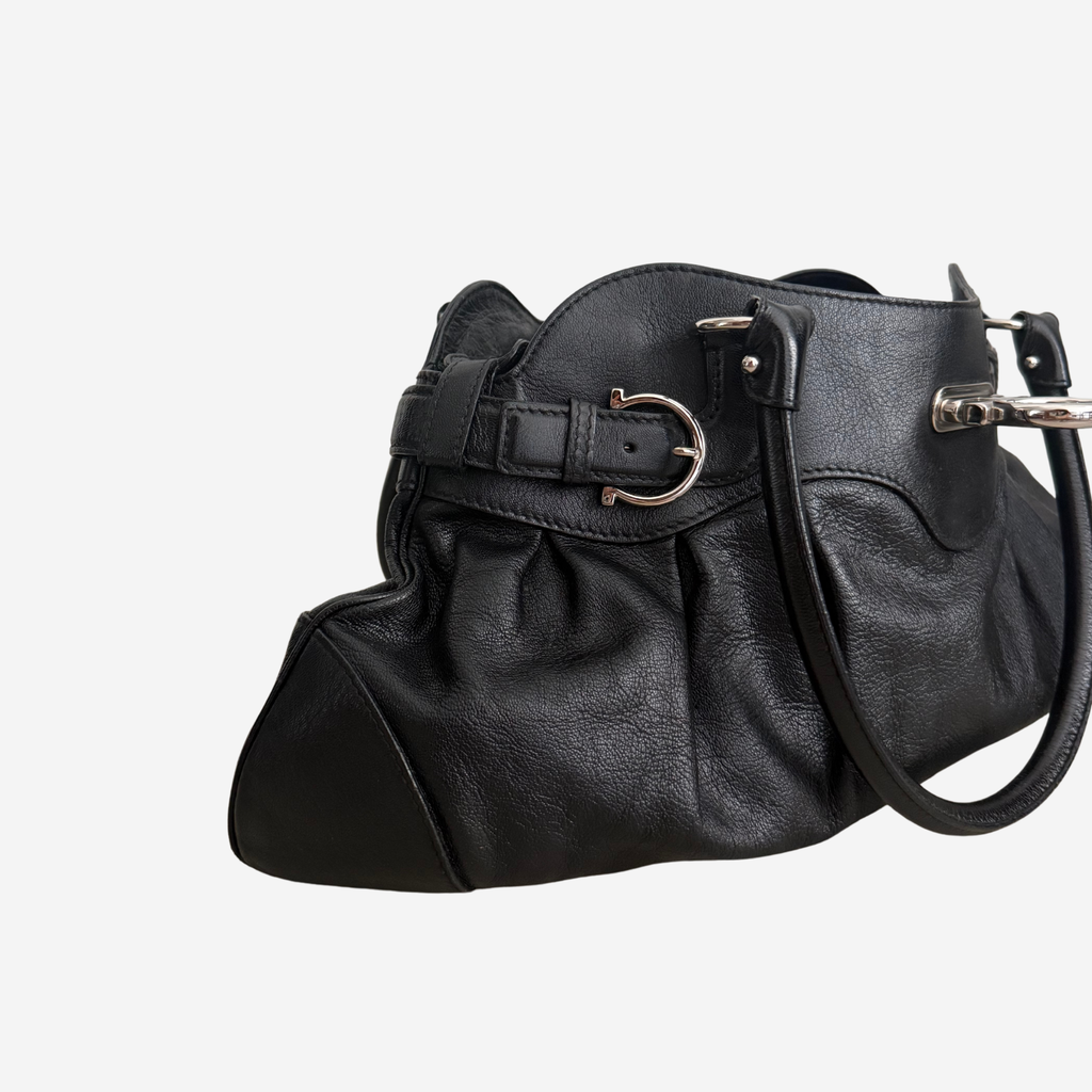 Ferragamo Large Gancini Marisa Shoulder Bag