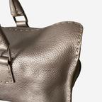 Fendi Selleria Metallic Leather Shoulder Bag