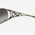 Yves Saint Laurent Rhinestone Shield Sunglasses