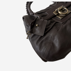 Ferragamo Braided Handle Shoulder Bag