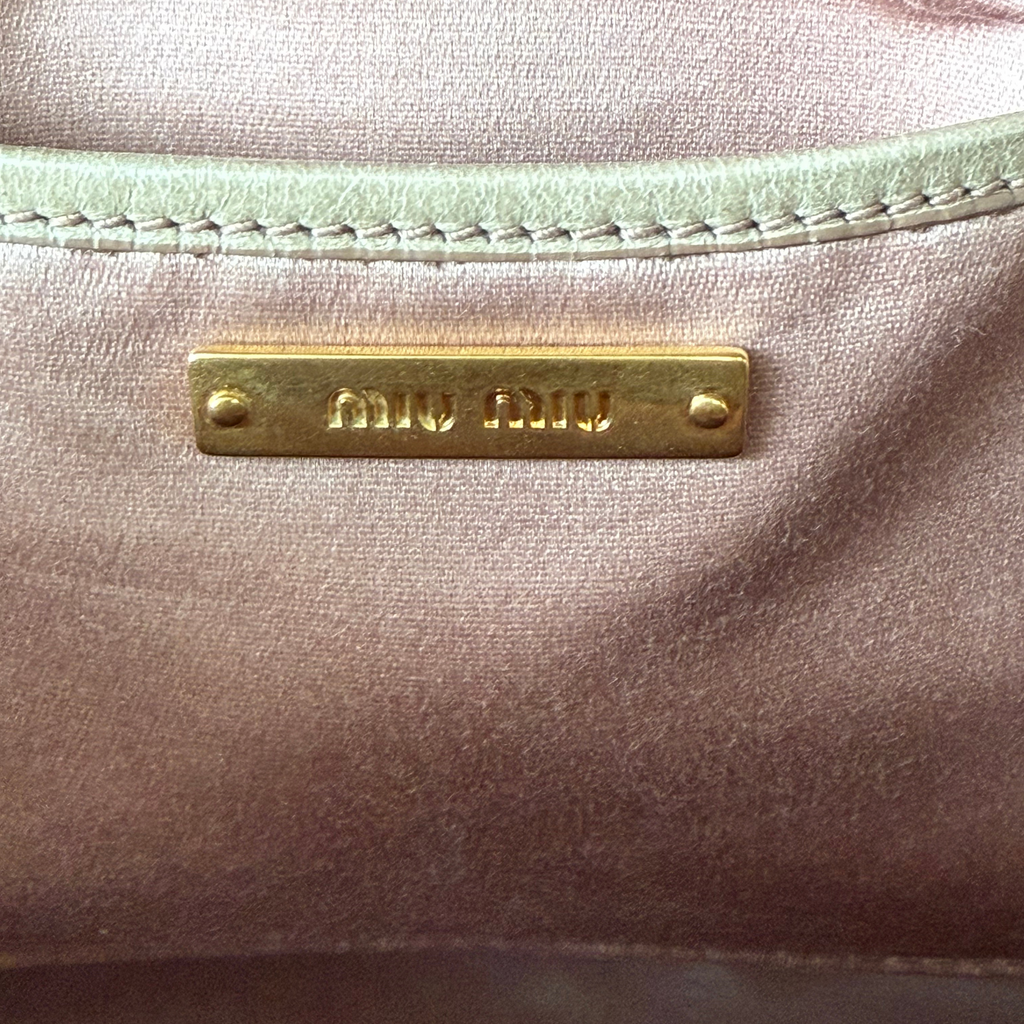 Miu Miu - Vitello Lux Bow Satchel