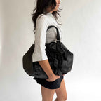 Prada Nappa Mordore Ruffle Hobo