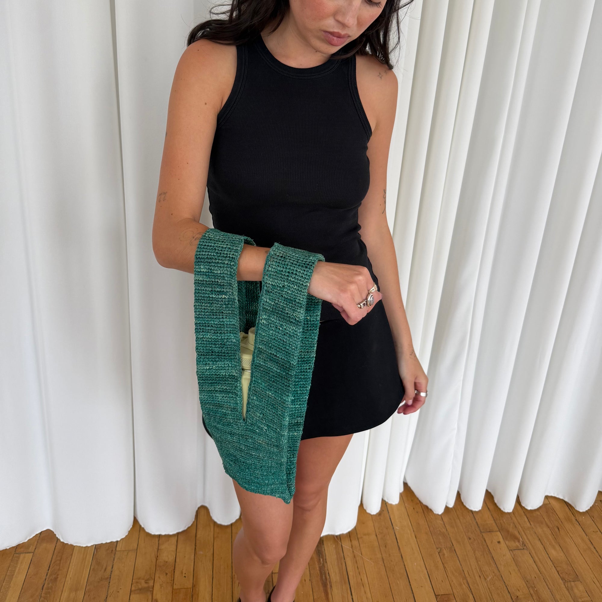 Mini Raffia Bag