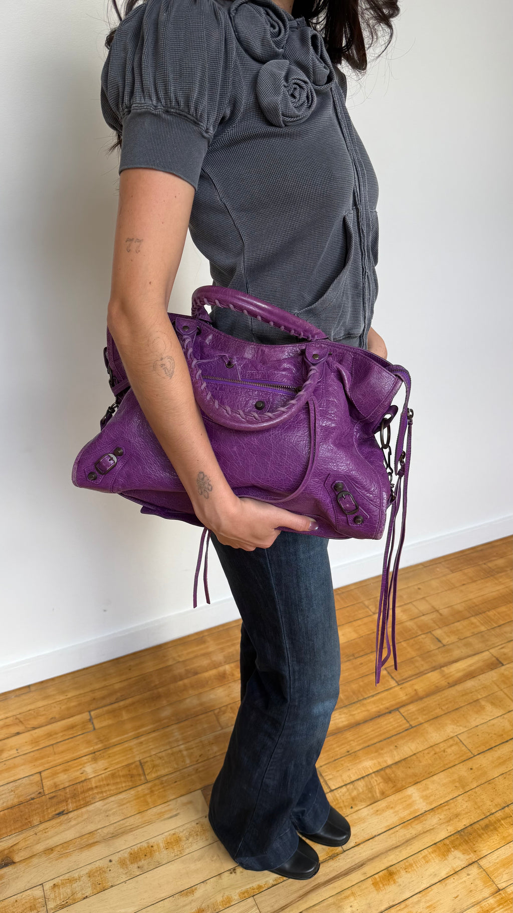 Balenciaga F/W 2013 Classic City Bag in Ultraviolet Purple