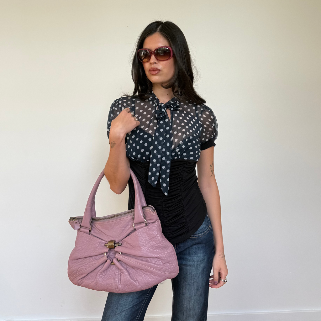 Ferragamo Gancini Leather Bag
